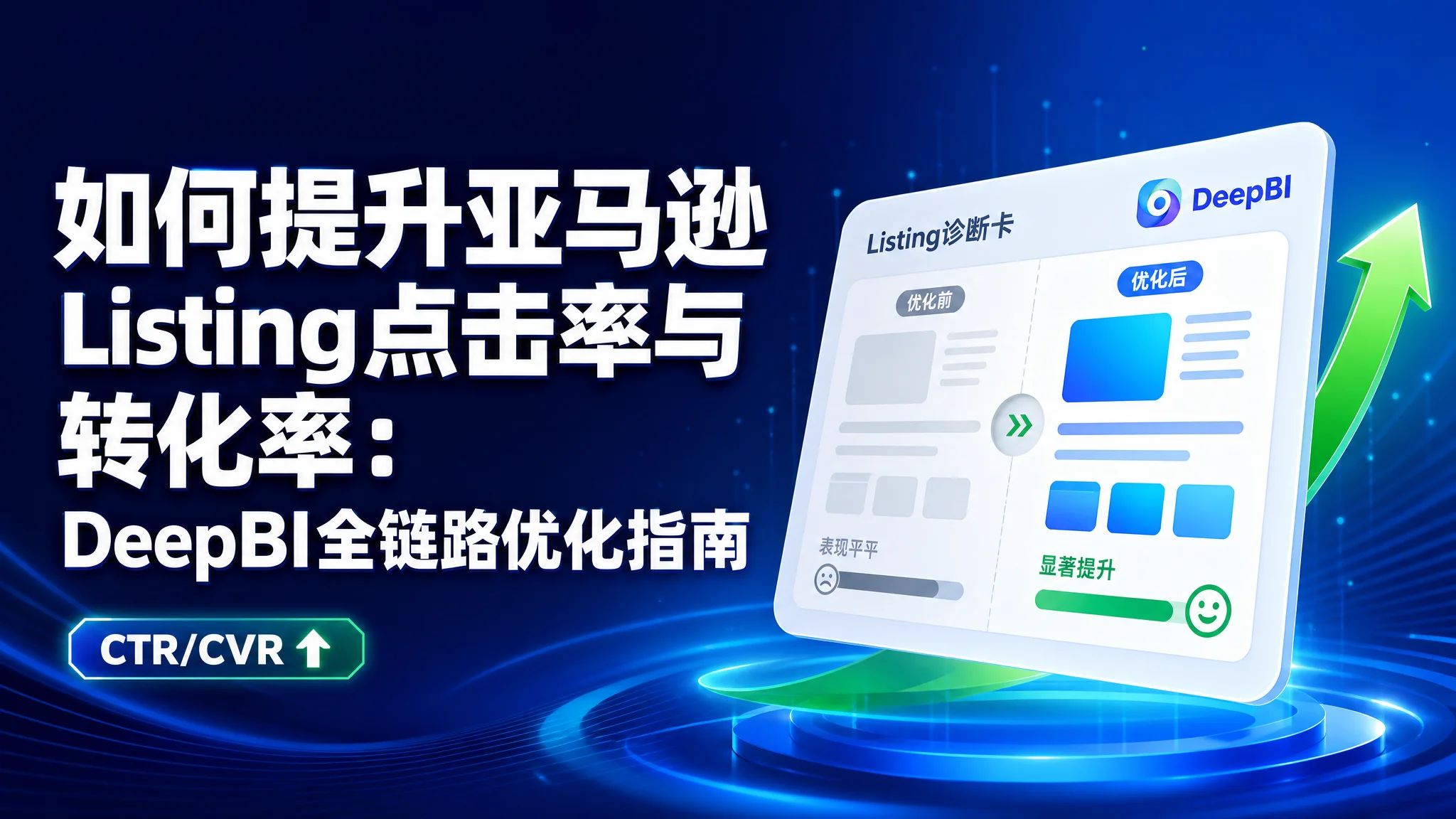 如何提升亚马逊Listing点击率与转化率：DeepBI全链路优化指南