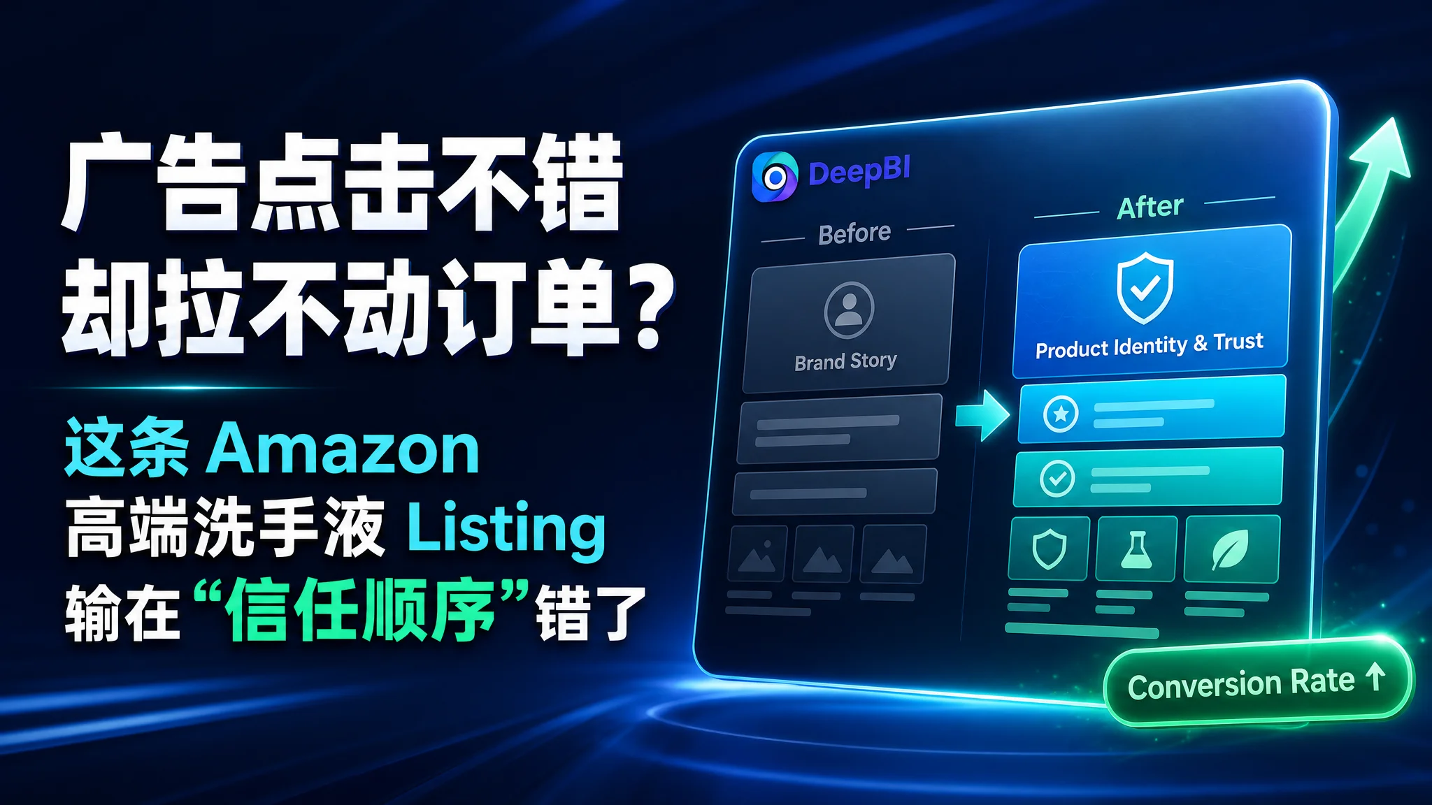 广告点击不错却拉不动订单？这条 Amazon 高端洗手液 Listing 输在“信任顺序”错了