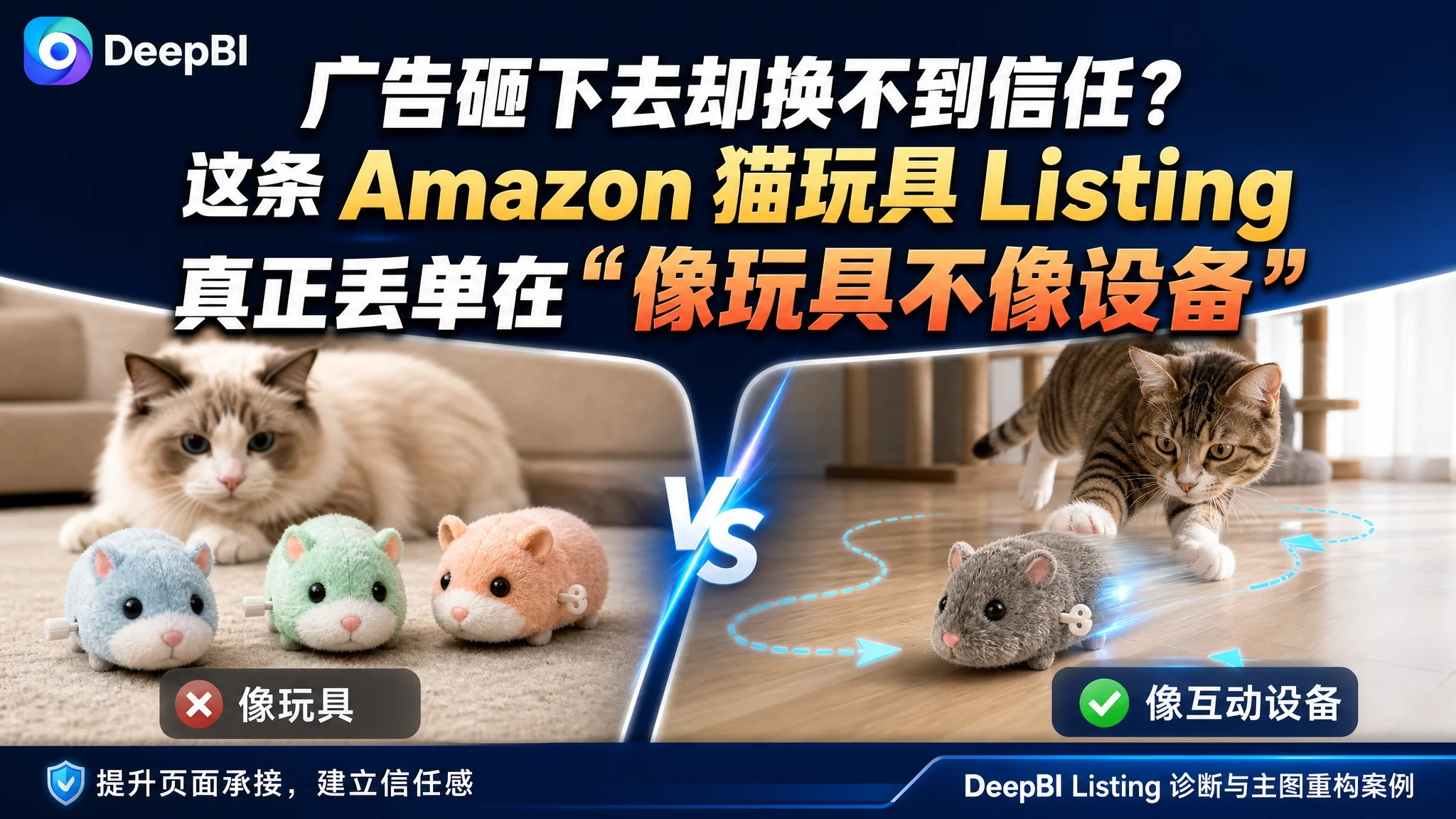 广告砸下去却换不到信任？这条 Amazon 猫玩具 Listing 真正丢单在“像玩具不像设备”