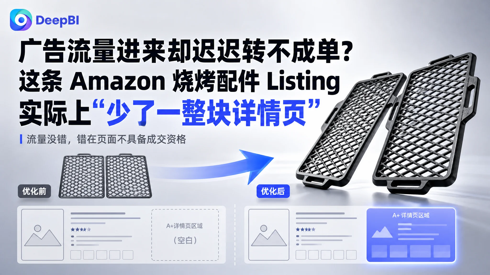 广告流量进来却迟迟转不成单？这条 Amazon 烧烤配件 Listing 实际上“少了一整块详情页”