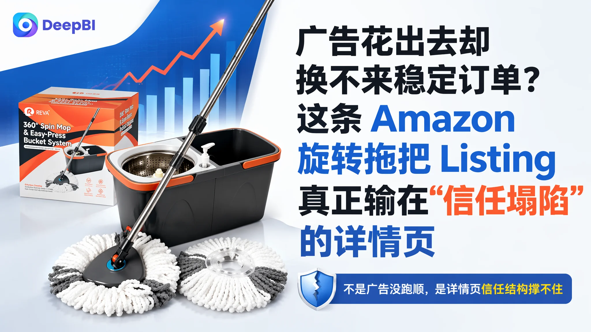 广告花出去却换不来稳定订单？这条 Amazon 旋转拖把 Listing 真正输在“信任塌陷”的详情页