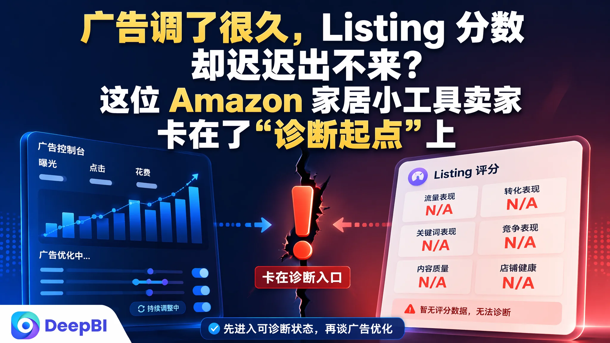 广告调了很久，Listing 分数却迟迟出不来？这位 Amazon 家居小工具卖家卡在了“诊断起点”上