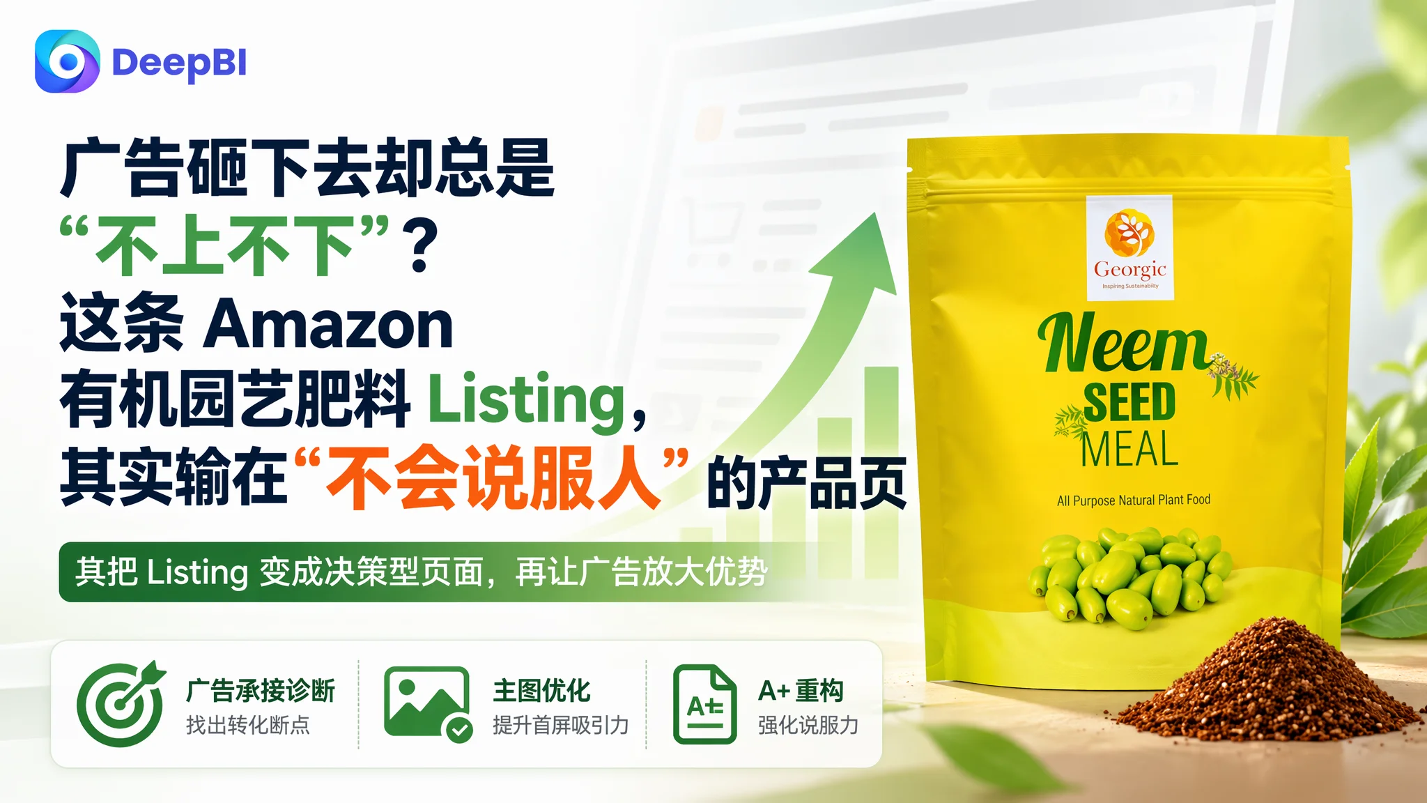 广告砸下去却总是“不上不下”？这条 Amazon 有机园艺肥料 Listing，其实输在“不会说服人”的产品页