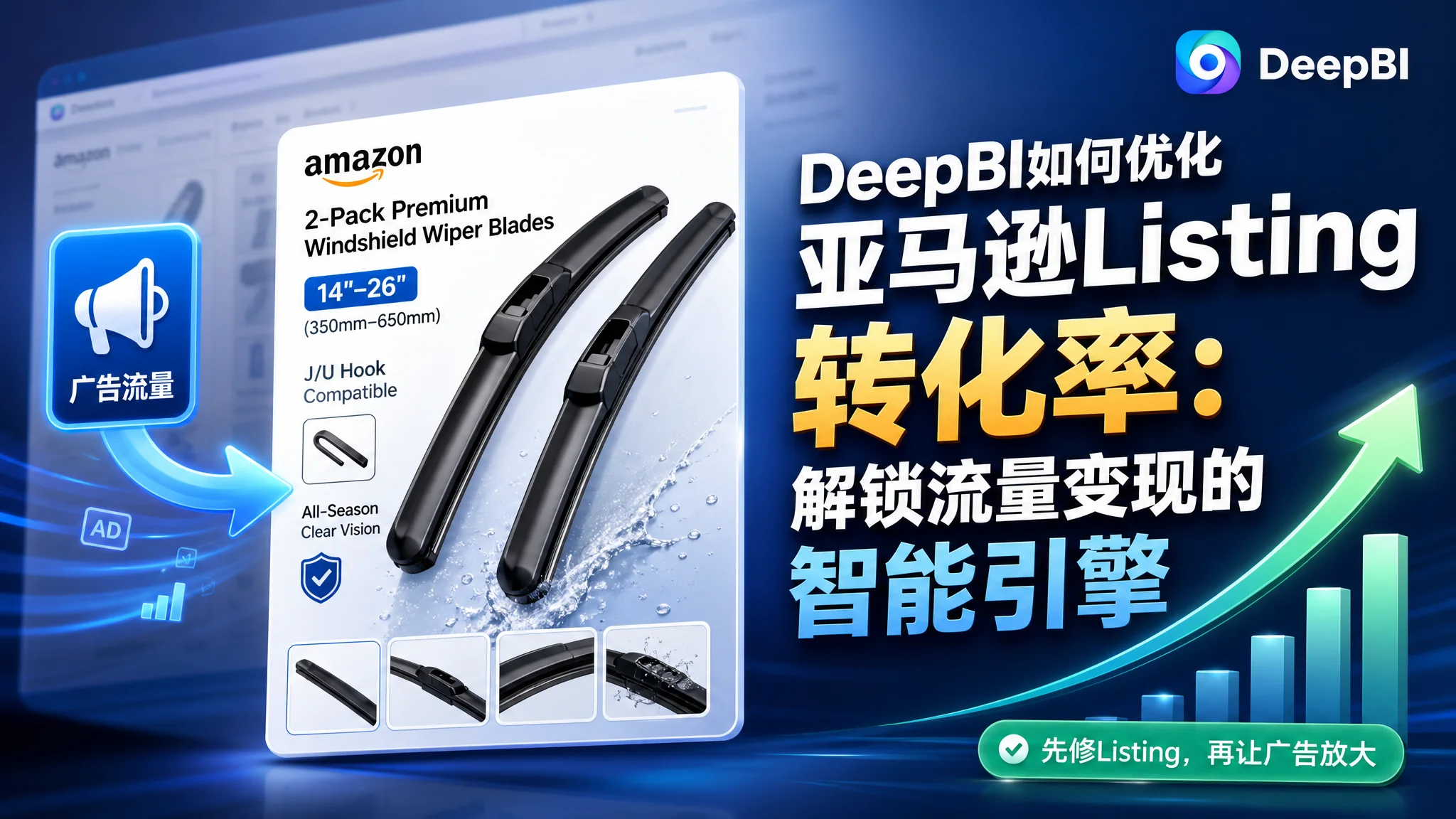 DeepBI如何优化亚马逊Listing转化率：解锁流量变现的智能引擎