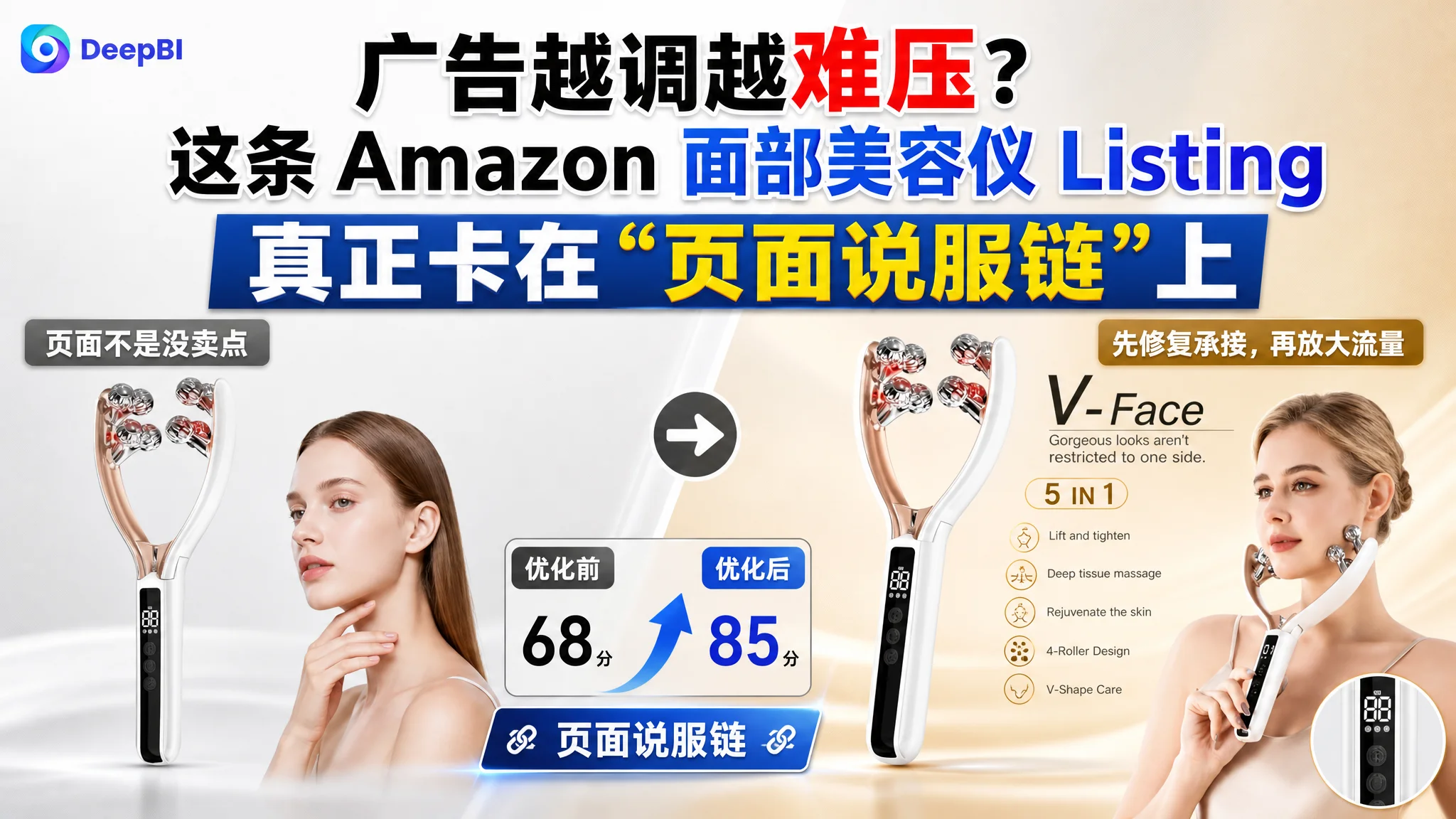 广告越调越难压？这条 Amazon 面部美容仪 Listing 真正卡在“页面说服链”上