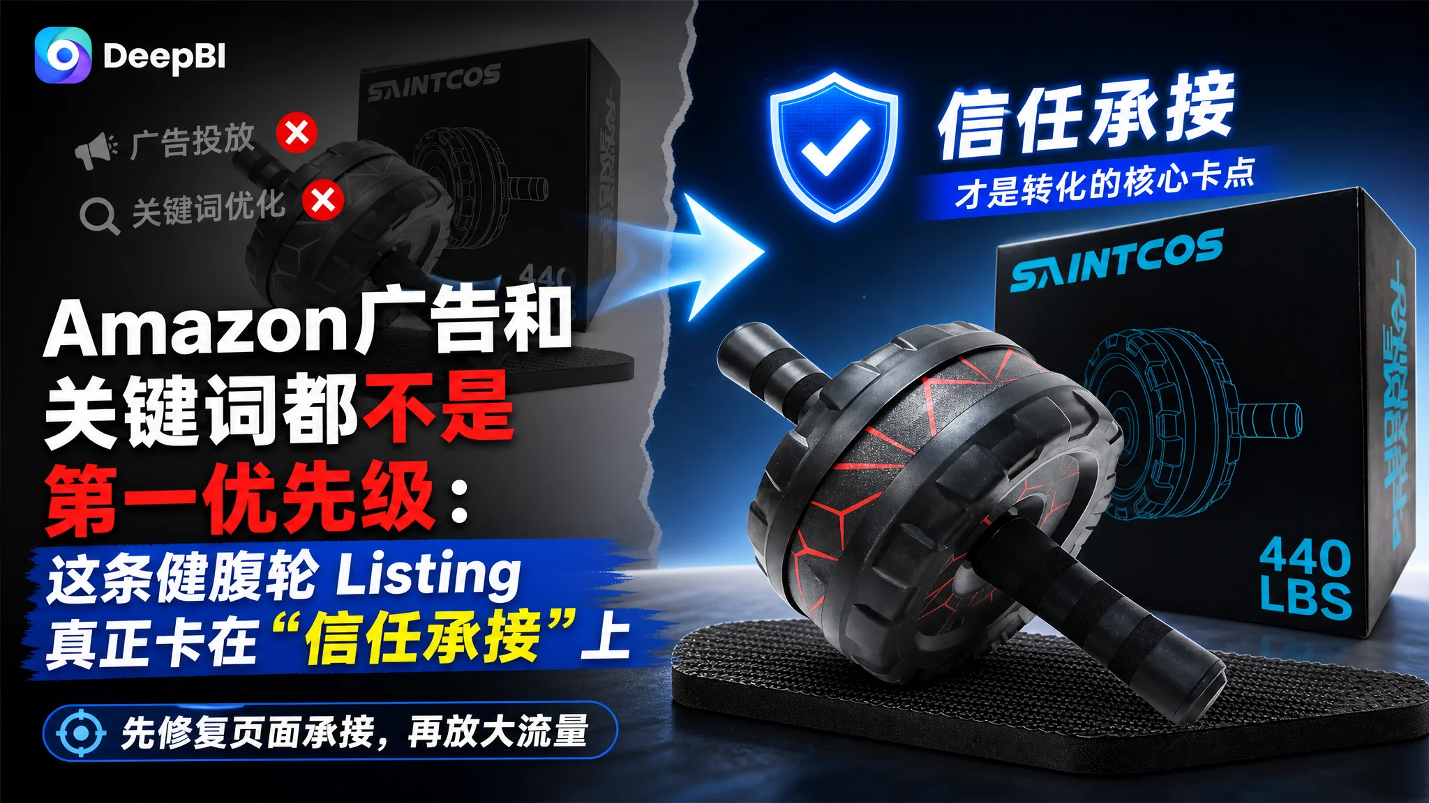 亚马逊Amazon 广告和关键词都不是第一优先级：这条健腹轮 Listing 真正卡在“信任承接”上