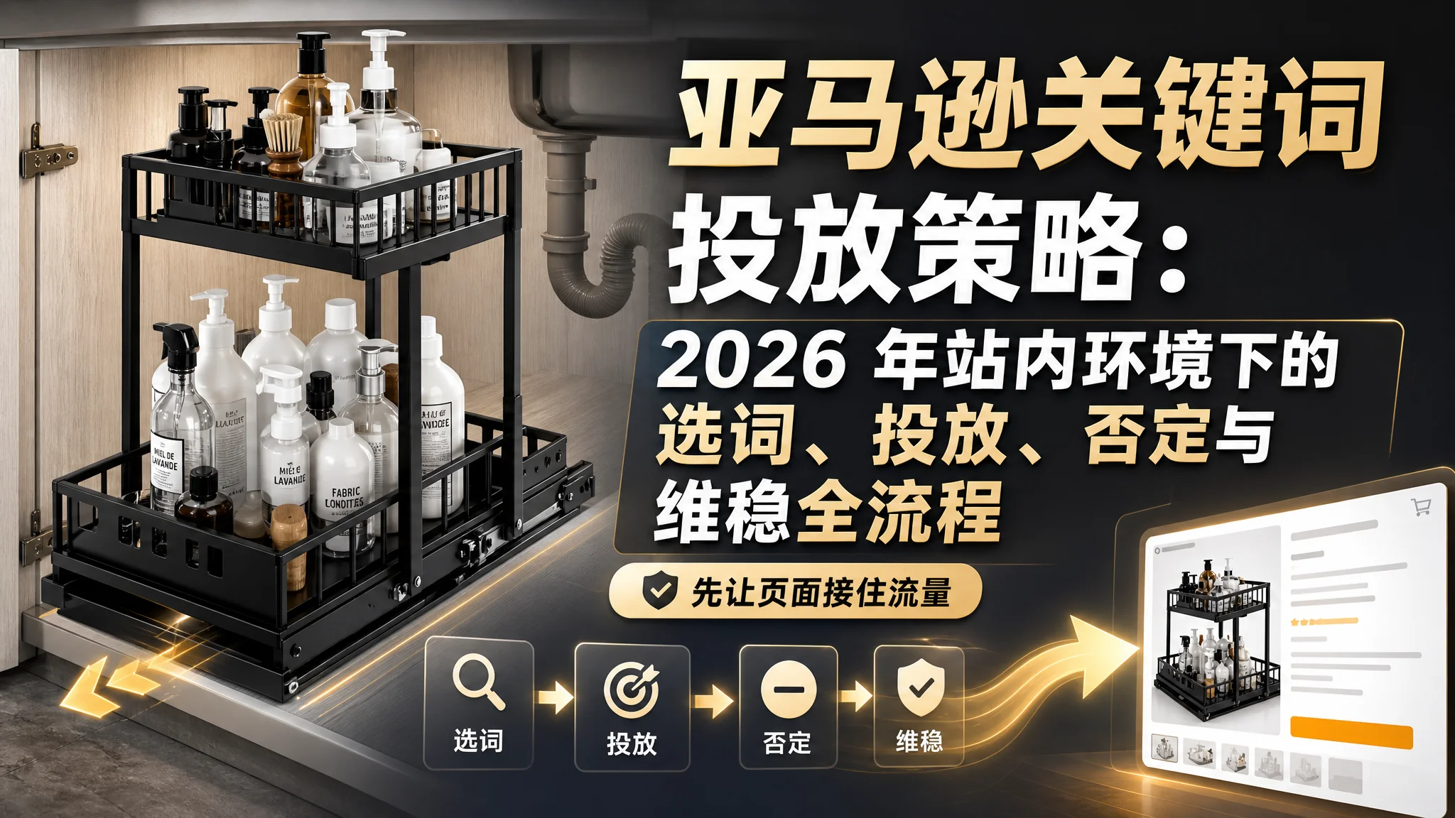亚马逊关键词投放策略：2026 年站内环境下的选词、投放、否定与维稳全流程